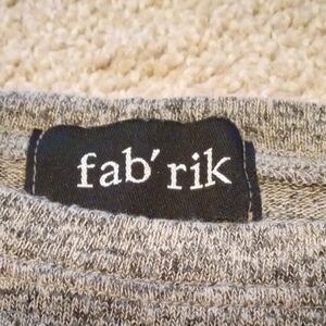 Fab'rik Heather Gray Knit Top